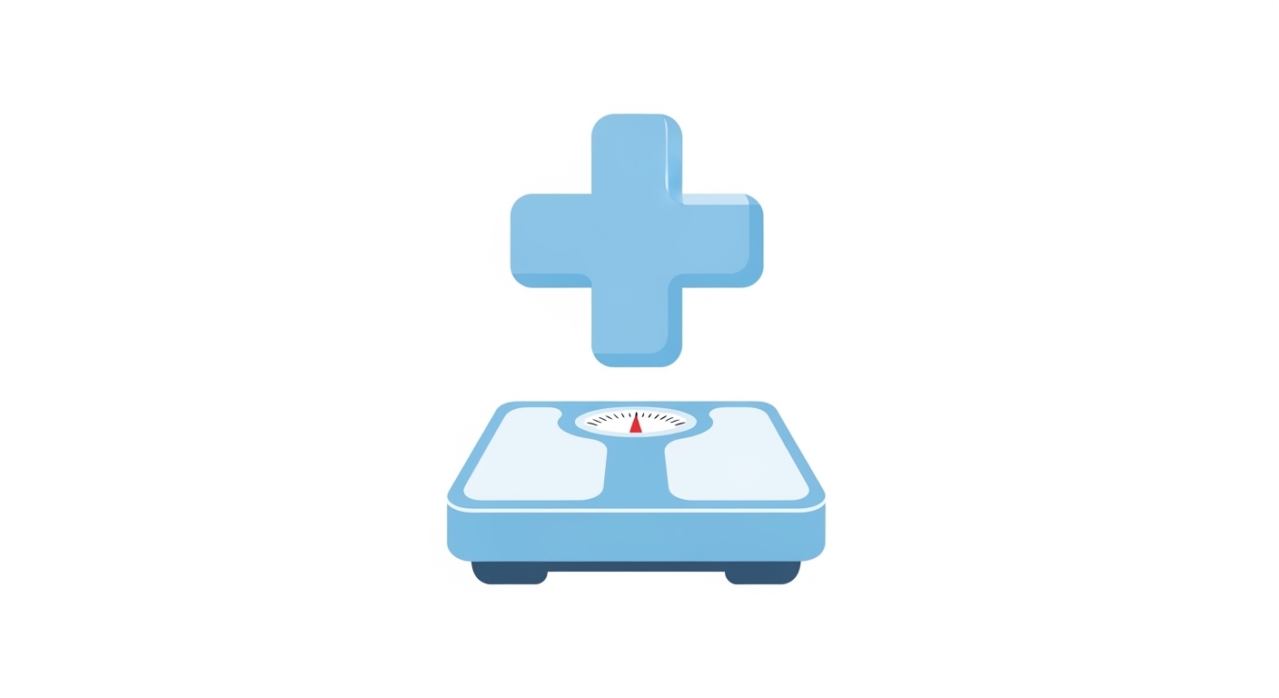 Person on a scale representing BMI measurement
